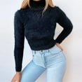 thumbnail image 1 of BEFOKA Women's 2025 Fall Turtleneck Oversized Sweaters Long Sleeve Knit Pullover Tops Slim Fits Winter Fashion Clothes Mock Neck Knitted Tops Winter Shirts Outerwear, 1 of 8