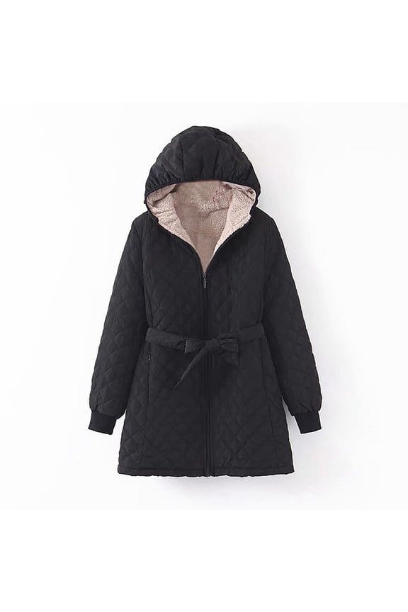 Women's Long Puffer Jacket with Hood Baggy Down Coats Long Winter Warm Travel Puffer Jackets Thickened Winter Coat with Pockets Outwear Going Out Top