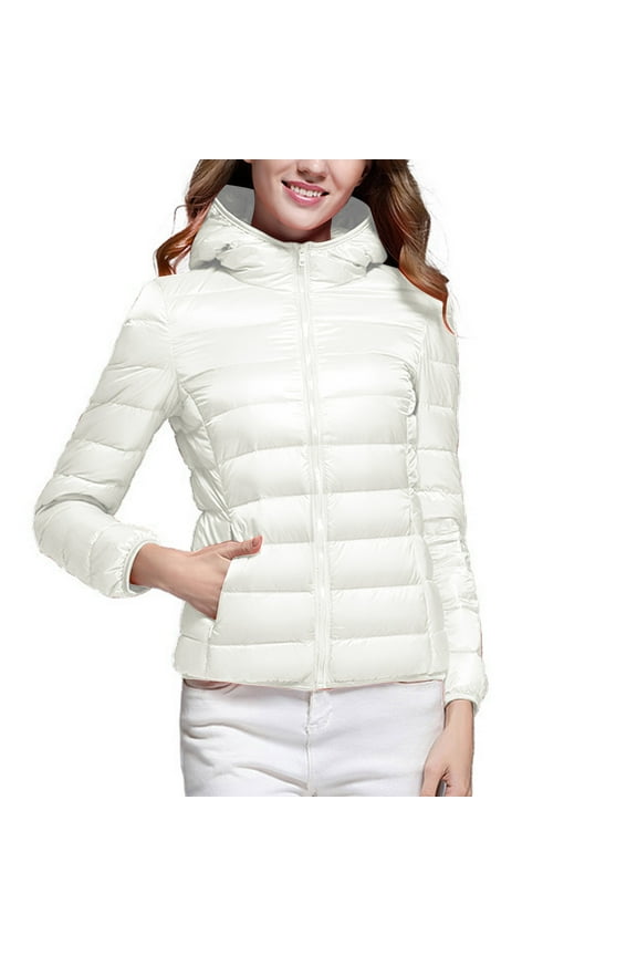 Women's Quilted Puffer Jacket Thickened Winter Coat Lightweights Trendy Jacket 2025 Going Out Tops Fleece Coat Warm Puffy Jacket Winter Warm Coat Outerwear