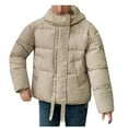 thumbnail image 1 of BEFOKA Women's Quilted Puffer Jacket Thickened Winter Coat Trendy Jacket 2025 Going Out Tops Fleece Coat Warm Puffy Jacket Winter Warm Coat Outerwear, 1 of 3