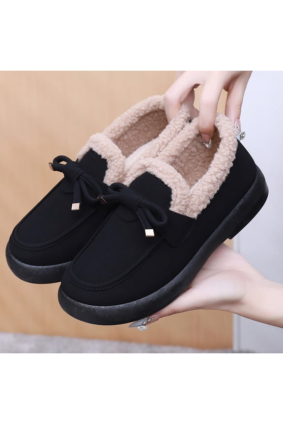 Women's Slippers Cozy Boot,Warm Lined Lace-Up Cozy ,Foam,Indoor/Outdoor,Warm Loafer Shoes Lightweight Fleece Lined SLIPER-on Barefoot Slippers