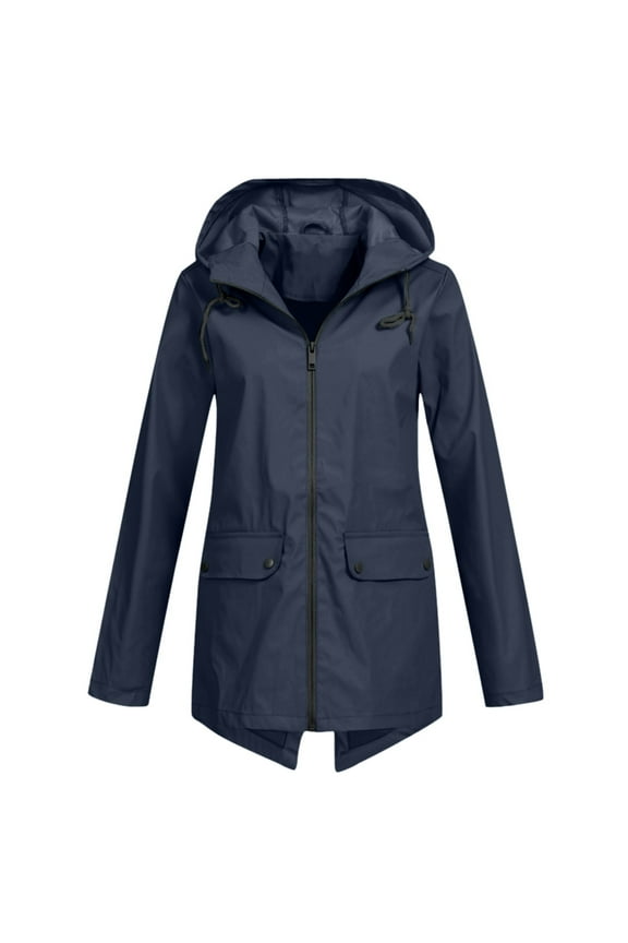 Women's Softshell Jacket, Warm Jacket Light Hooded Windproof Coat for Outdoor Hiking S_5X