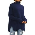 thumbnail image 1 of BEFOKA Women's Sweaters Shirts 2025 Fall Turtleneck Long Sleeve Knit Pullover Blouse Tops Winter Fashion Clothes Mock Neck Knitted Jumperes Tops Winter Shirts Loose Fits Outerwear, 1 of 5
