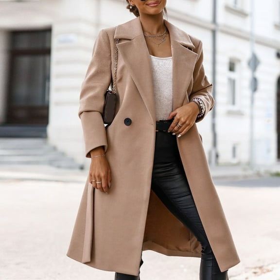 BEFOKA Women's Winter Fuzzy Long Coats Long Sleeve Fleece Sherpas Jacket Coats Trendy Outerwear Cardigan for Women 2025 Winter Flannel Outfits Casual Blouse Top Warm Clothes