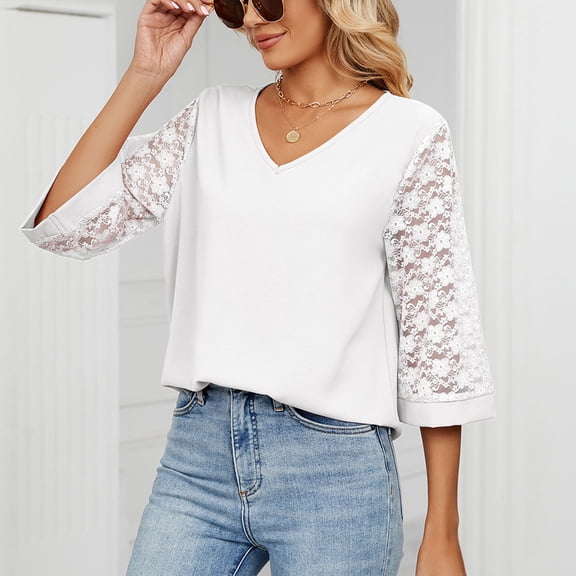 BEFOKA Womens Tops 3/4 Long Sleeves Sweatshirt Cutout Tshirts for Women Pullover Soft Tops 2025 Women's Basic Tops Fall Going Out Top Trendy Clothes Fitted Tops S_XXXL