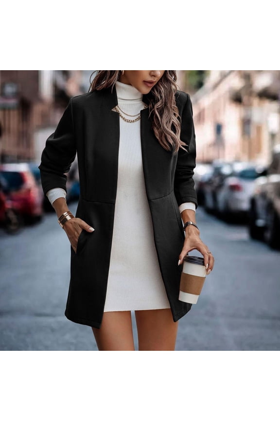 Wool Cardigan for Women 2025 Blazer Cardigan Long Sleeve Kimonoes Open Front Knitted Cardigan Kimonos Tops Fall Outfits Fashion Clothes