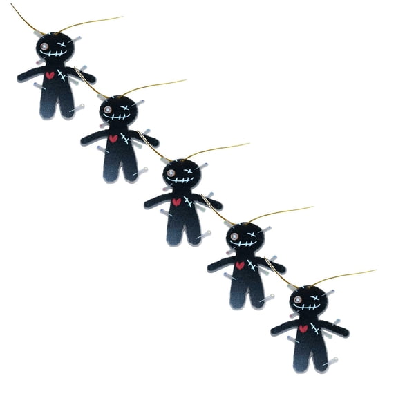 BEGHT 5Pcs 2DVoodoo Doll Emotional Support Gift,Crochet Doll Pendant Fun Gifts for Friends and Colleagues Fun Little Voodoo Dolls Crochet Dolls Crochet Dolls StuffedAnimalsBlack .