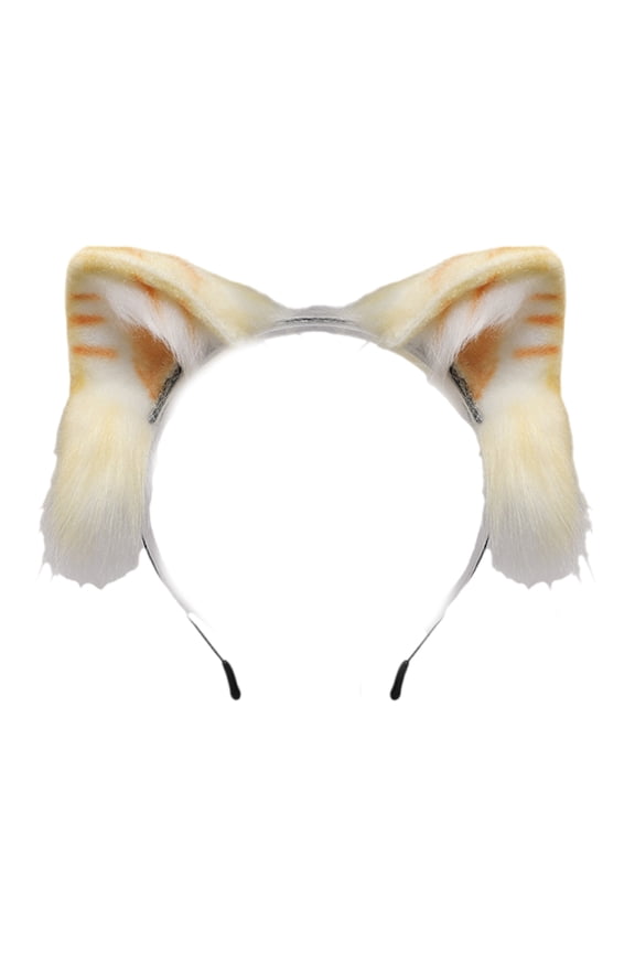 Cartoon Cats Ears Hairband For Girls And Women Adjustable Animal Tail Ear Headwear for Festival Celebrations Parties