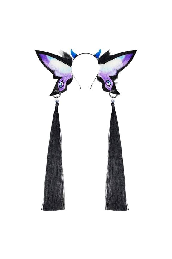 Devil Eye Hairbands Adorkable Photo Props Halloween Anime Headbands Party Headpiece Furry Headbands for Music Festivals