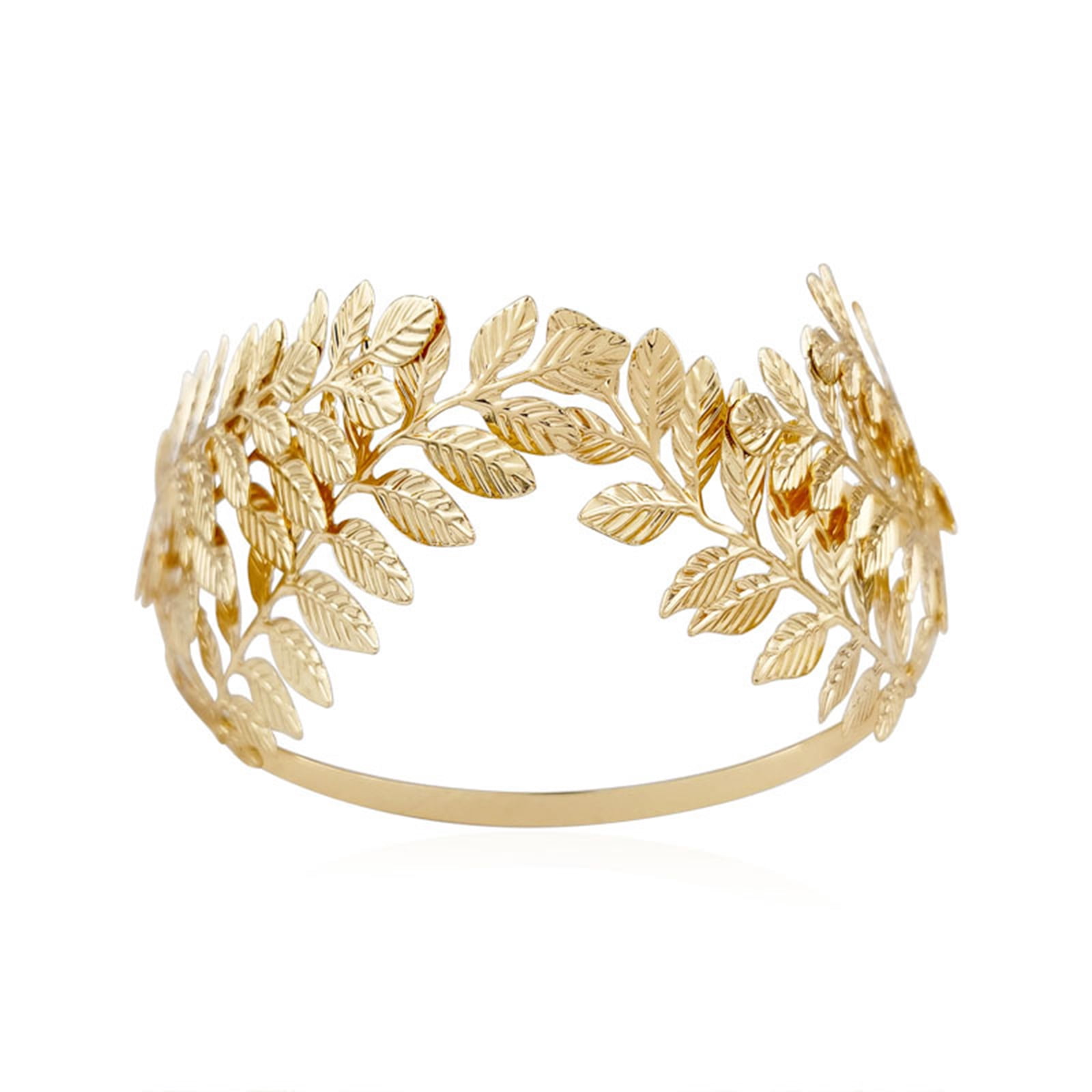 BEGHUAS Elegant Gold Leaf Metal Bridal Adjustable Wedding 