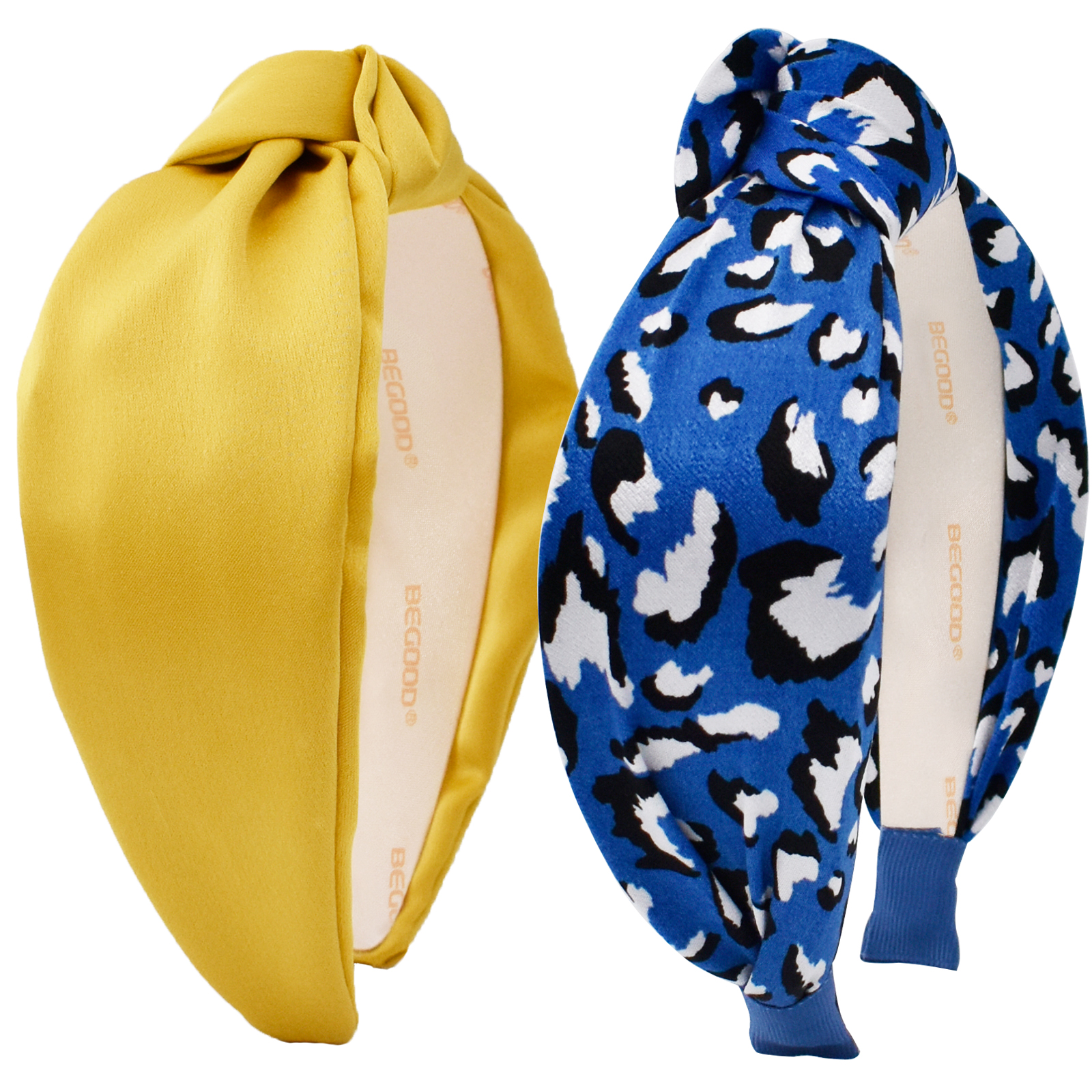 BEGOOD 3Pcs Knotted Headbands for Women Leopard Print Fashion Knot