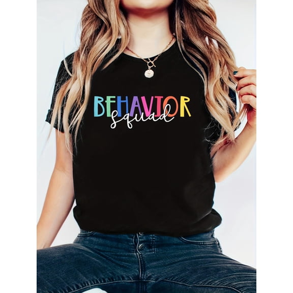 BEHAVIOR ABA Therapist RBT Therapy Behaviour Team T-Shirt