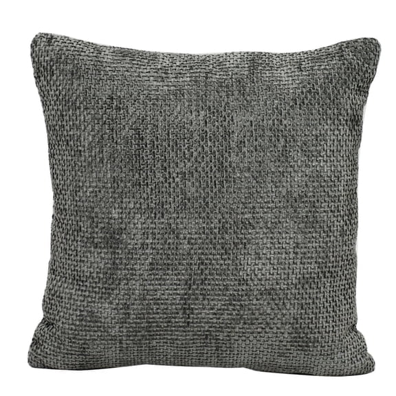 BEHOST 1 Pack Couch Pillows with Insert and Removable Cover, 18x18 inch, Dark Gray Chenille
