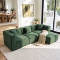 thumbnail image 1 of BEHOST 102.5" L Shaped Modular Sectional Sofa with Extra Deep Seats, Cloud Couch for Small Living Room,Teddy Green, 1 of 9