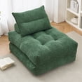 thumbnail image 1 of BEHOST 86" 4 Pack Large Futon Sofa Bed for Adults, 3-in-1 Convertible Folding Chair Bed Sleeper Chair, Green, 1 of 9