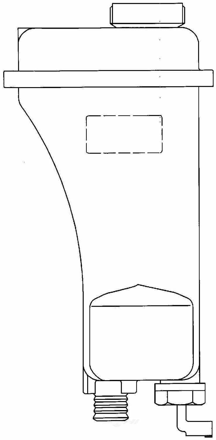 BEHR 376888411 New Perfect Fit Engine Coolant Reservoir