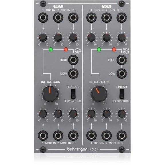 Behringer 130 Legendary Analog Dual VCA Module for Eurorack