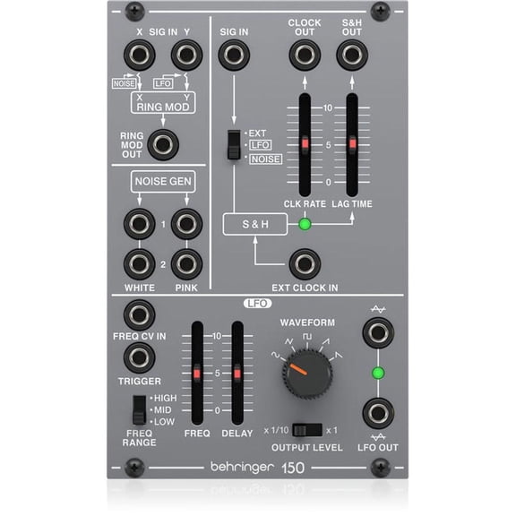 Behringer 150 Legendary Analog Ring Modulator/Noise/S and H/LFO Module for Eurorack
