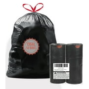 BEIDOU-PAC Tall Kitchen Drawstring Trash Bags 13 Gallon, 50 Count, Heavy Duty Black & Unscented Can Liners