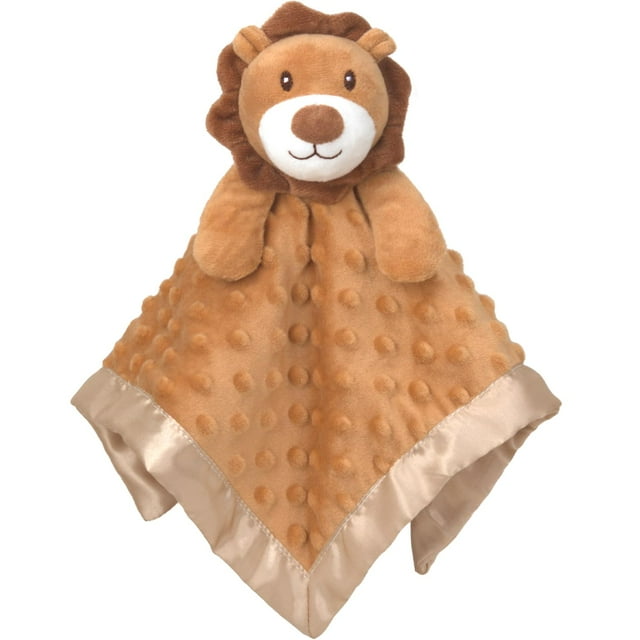 BEILIMU Baby Security Blanket Lion Soft Minky Dot Fabric with Silky
