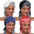 thumbnail image 1 of BEIPEGIN 4pcs Women Chemo Hat Turban Beanie, Pre-Tied Headwraps Turbans Cap Beanie Hat Head Wraps Hair Coverings for Women, Women's Sleep Caps Chemo Cancer Hat, 1 of 7