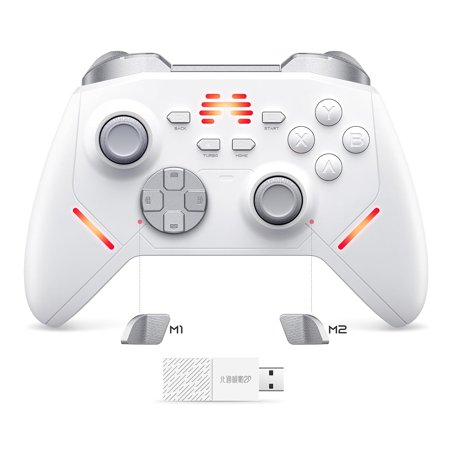 BEITONG KP20 Wireless Gaming Controller with TMR Joysitck, Hall Effect Linear Triggers, Enhanced Mechanical Keys, 3 Programmable Keys,1000Hz Polling Rate, Vibration Feedback for PC, Switch, Android
