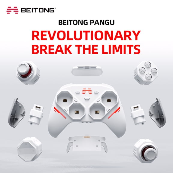 BEITONG PanGu Gamepad Customizable Modular Controller Wireless Bluetooth Gaming Controller for PC/NS/Mobile/Steam
