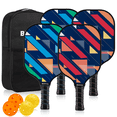 thumbnail image 1 of BEIVES Durable Fiberglass Pickleball Paddle 4-Paddle Set - Includes 4 Balls & Carry Bag for Indoor/Outdoor Play, Perfect for Family and All Skill Levels / Beginners to Advanced Players, 1 of 7