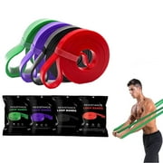 BEIVES Fitness Resistance Loop Bands Set - TPE Rotational Molding, 15-125lbs Pull-up Assistance & Exercise Bands with Door Anchor, Handles & Carry Bag