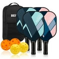 thumbnail image 1 of BEIVES Pickleball Paddles Set of 4 with 4 Balls & Carry Bag - Lightweight 7.9oz Fiberglass Racket, Non-Slip Comfort Grip, for Men & Women, 1 of 7