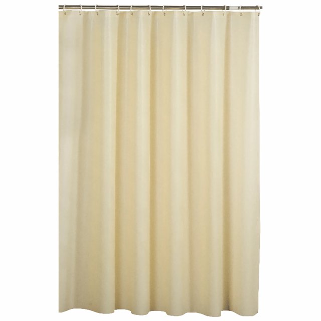 BEIVES Shower Curtain PEVA Beige Color, Waterproof 72" x 72" Washable