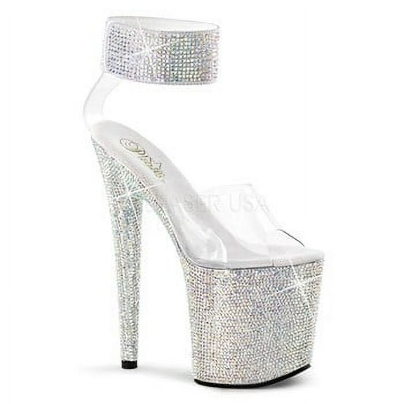 BEJEWELED-812RS, 8" Heel, 4" Platform Sandal