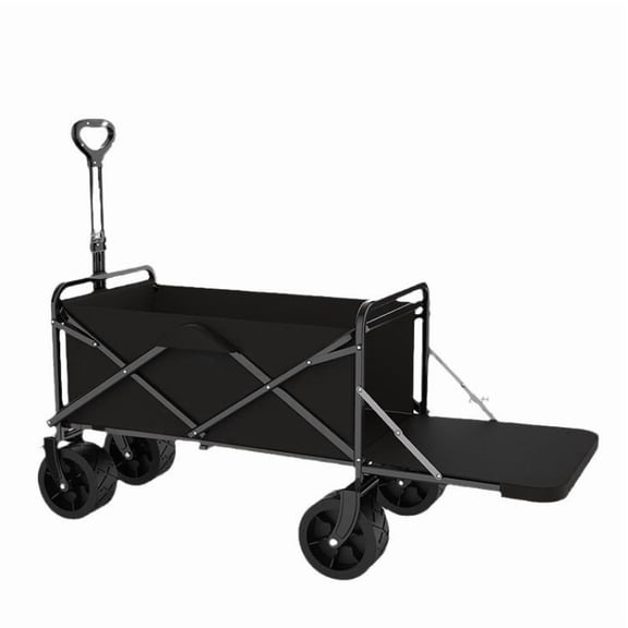 BEJOLO Heavy Duty Collapsible Wagon Cart | Foldable Utility Cart with All-Terrain Wheels for Beach, Camping, Grocery Shopping, Gardening, and Outdoor Fishing