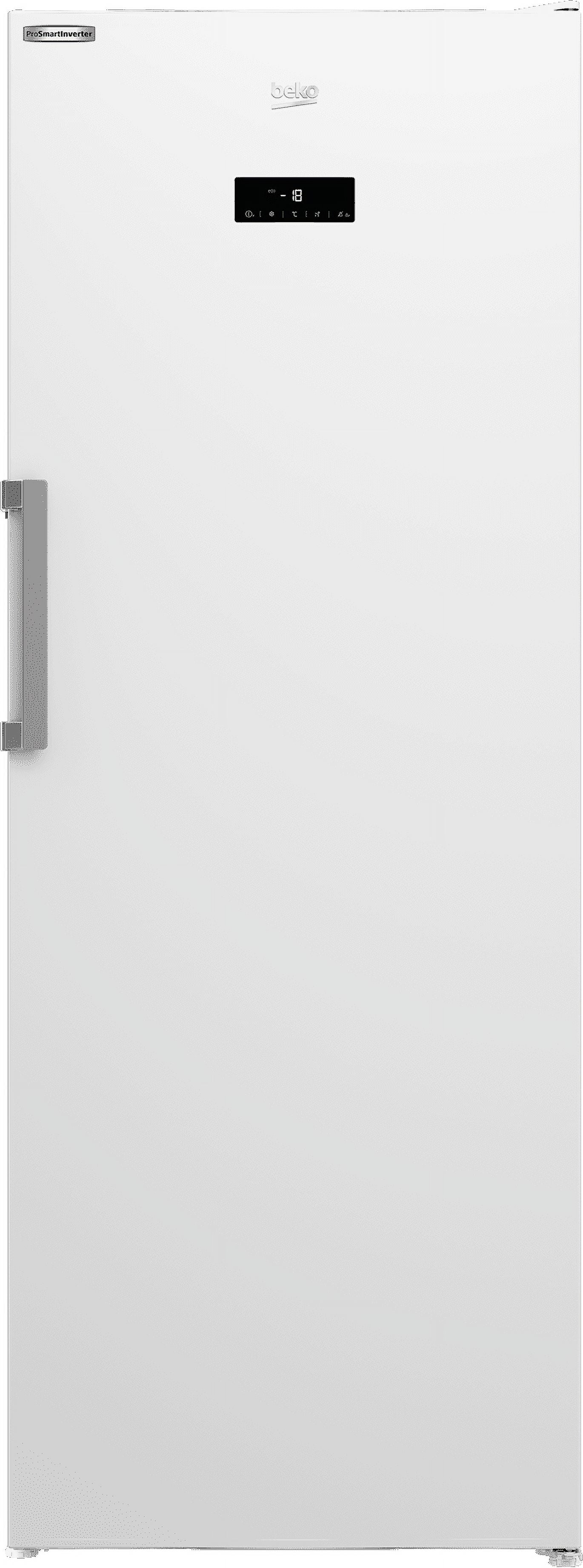 White Frost-Free Energy Star Upright Freezer with LED Display