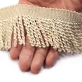 thumbnail image 1 of BEL AVENIR Curtain Fringes Bullion Fringe Trim 10 yard x 2.5 inches Fabric Trims Sewing DIY Decoration for Curtain Sofa Clothes (Beige), 1 of 5
