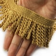 thumbnail image 1 of BEL AVENIR Curtain Fringes Bullion Fringe Trim 10 yard x 2.5 inches Fabric Trims Sewing DIY Decoration for Curtain Sofa Clothes (Gold), 1 of 5