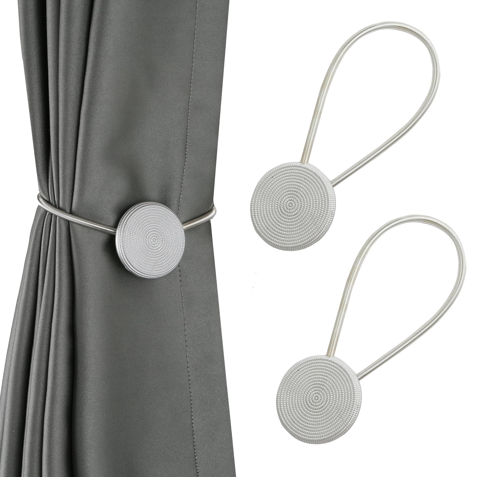 BEL AVENIR Holdbacks Tiebacks American Classic Home Decoration Silver ...