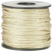 BEL AVENIR Nylon Satin Cord, 2mm 50 Yards Braided Lift Shade Cord for Necklace Bracelet String Cord, Blind Shade, Trim and Shoelaces (Dark Beige)