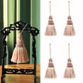 thumbnail image 1 of BEL AVENIR Tassel Decorative Hanging Ball 4 Pieces 8.07 Inch Pink, 1 of 8