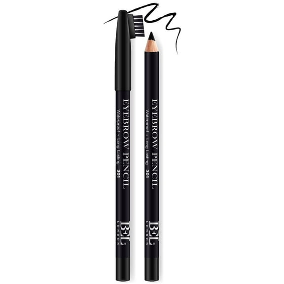 BEL London Long Lasting Waterproof Eyebrow Pencil (301 Black)