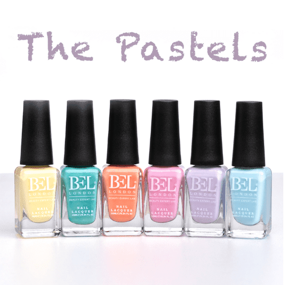 BEL London The Pastels Luxury 6 Pack Nail Polish Set -