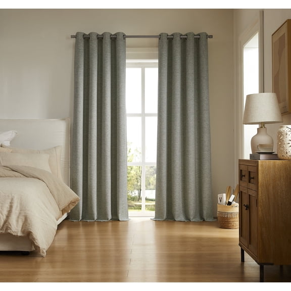 Bellamy SUNSHIELD ESSENTIALS Premium Blackout Curtains for Living Room, Bedroom and Nurseries, 50” x 84”, Brown