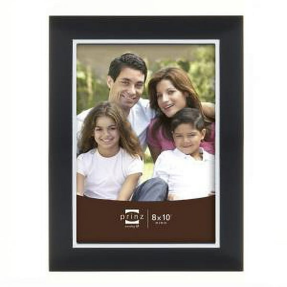 BELDON Black Metallic with polished Silver inner accent 8x10 frame by Prinz - 8x10