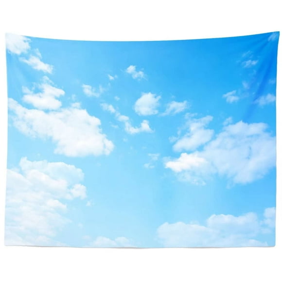 BELECO Light Blue Sky Clouds Tapestry Ceiling Decor Sunny Sky Cloud Theme Party Wall Decorations Natural Scenery Decorative Tapestry for Bedroom Living Room Dorm Home Decor C89