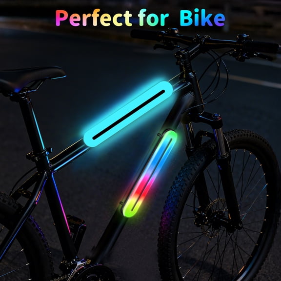 BELEEV 2PCS Bike Light for Night Riding, 11 Flashing Effects, Cool Bike Accessory Front and Rear, Waterproof Bike Headlight for Night Riding Running Camping