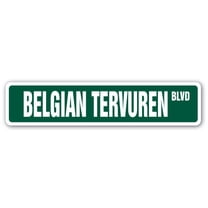 BELGIAN TERVUREN Street Sign breed kennel groomer vet veterinarian | Indoor/Outdoor | 36" Wide
