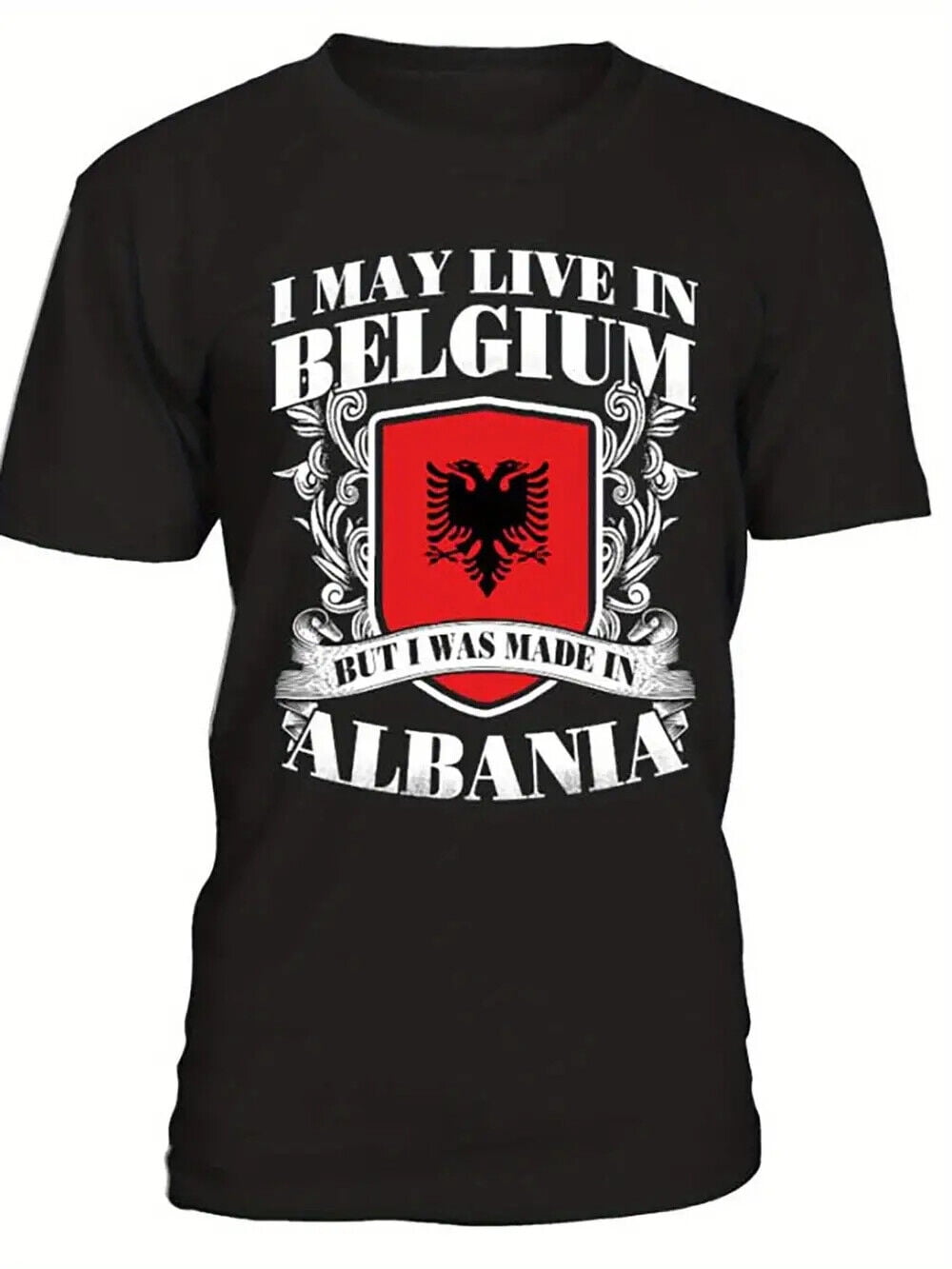 BELGIUM ALBANIA 10435 funny Men’s Tshirt