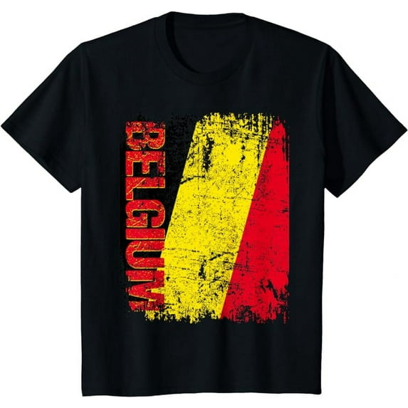 BELGIUM Flag Vintage Distressed BELGIUM T-Shirt