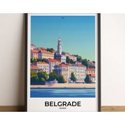 BELGRADE poster   Belgrade travel poster   Belgrade art print   Belgrade poster   Belgrade in Serbia   izable gift, 8x12 UNFRAMED