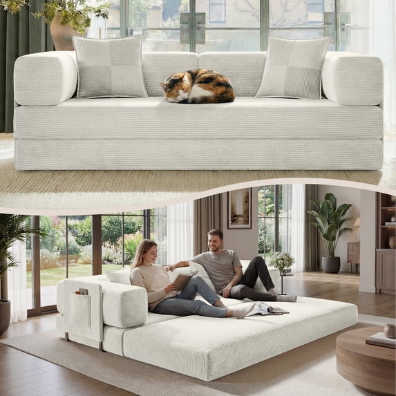 BELHOME Sofa Pillow Corduroy for Sectional Sofa Couch